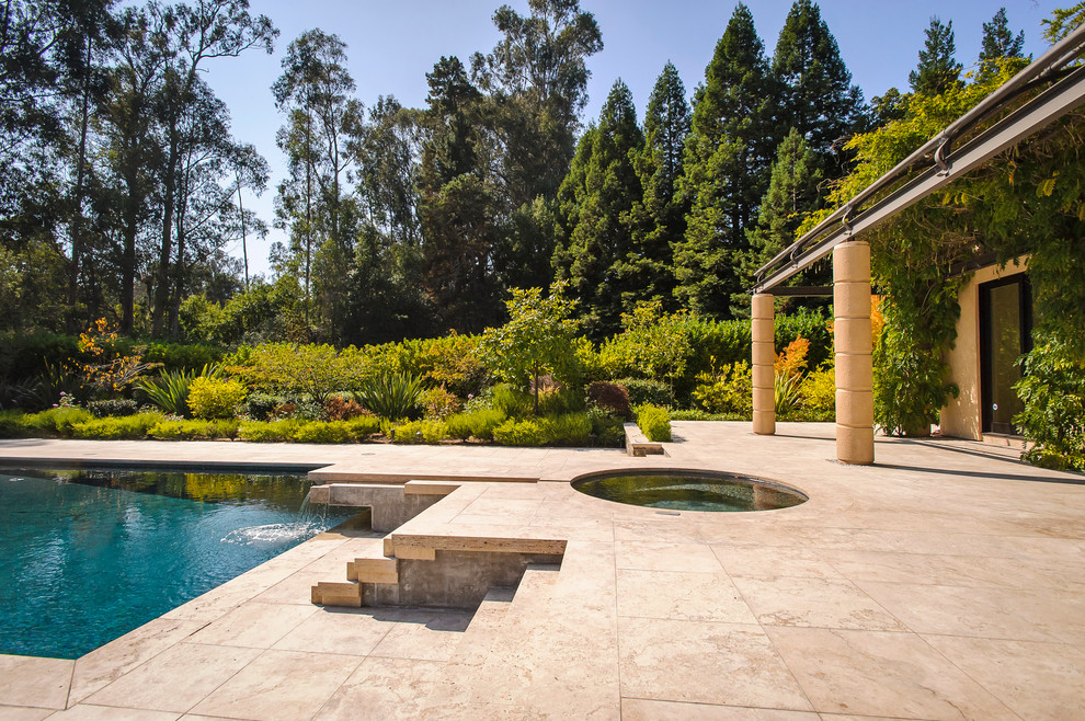 This is an example of a mediterranean rectangular pool in San Francisco.