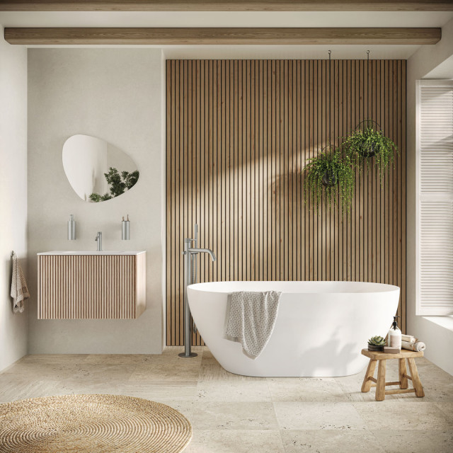 18 Natural Wood Bathrooms Houzz UK
