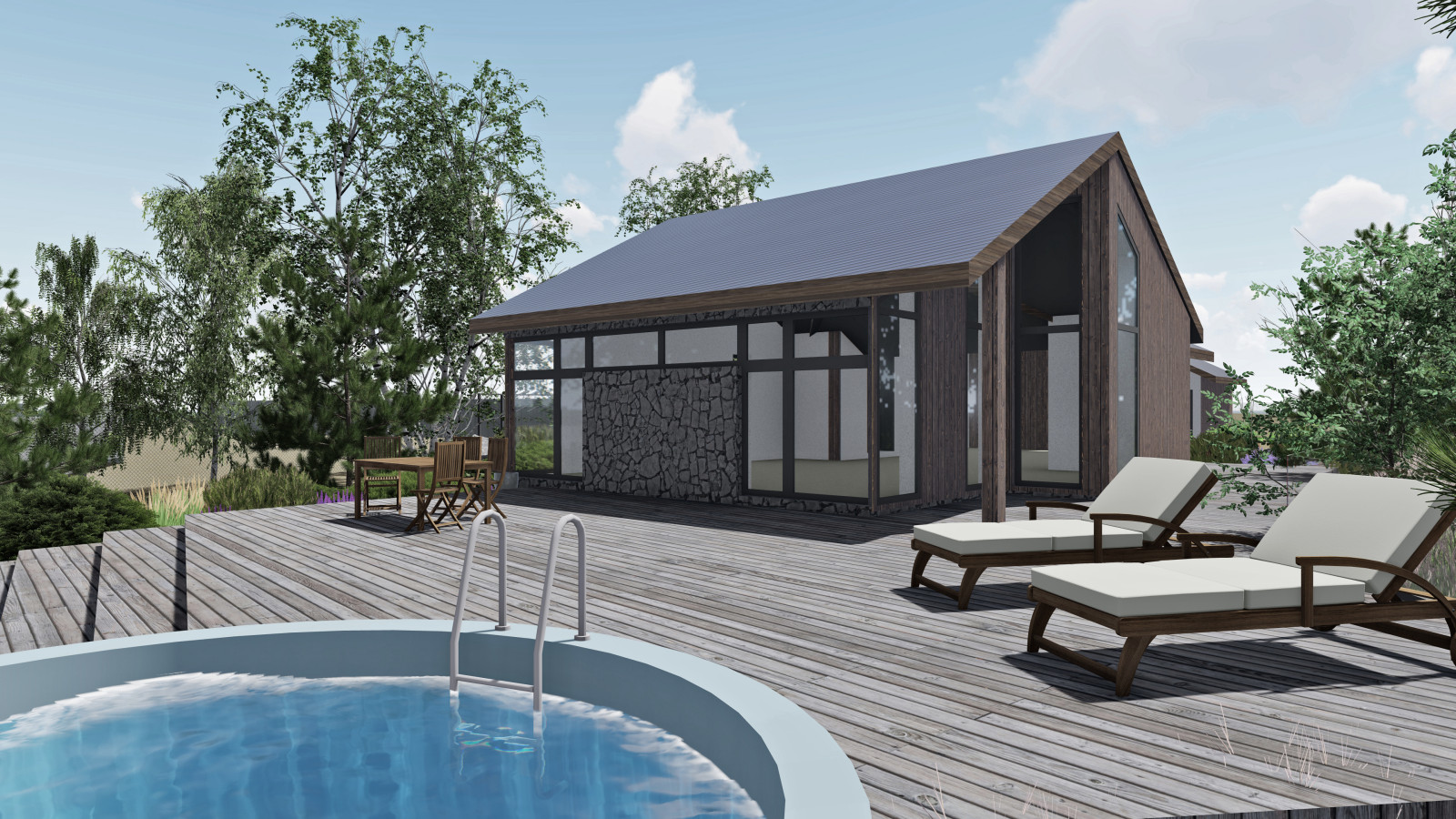 Ландшафт участка д.М.Куяш 2022г.