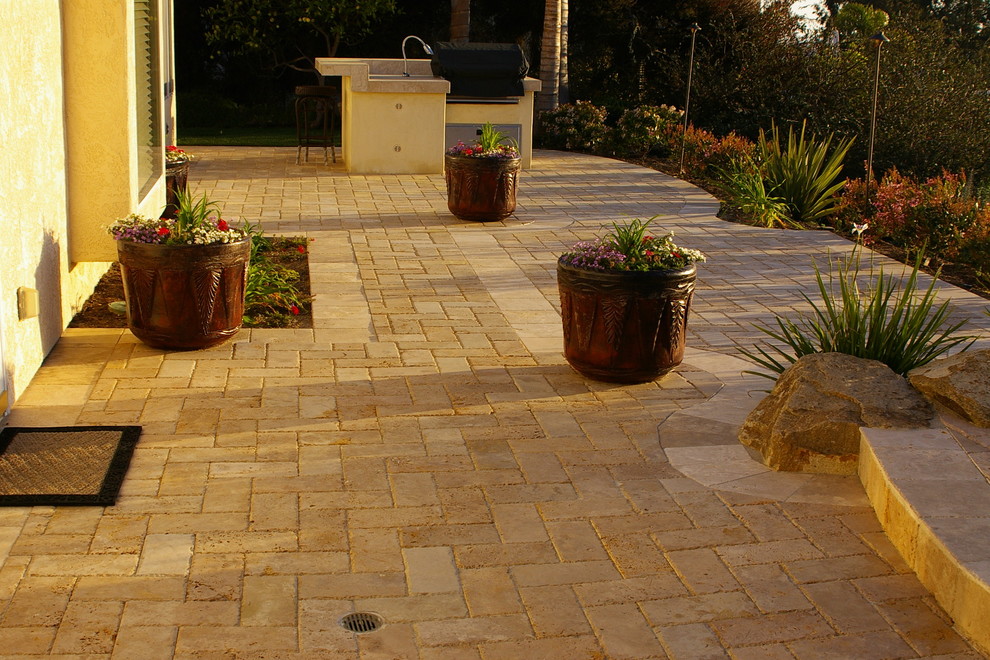 Pavers Mediterranean Patio San Diego by New Vision Hardscape