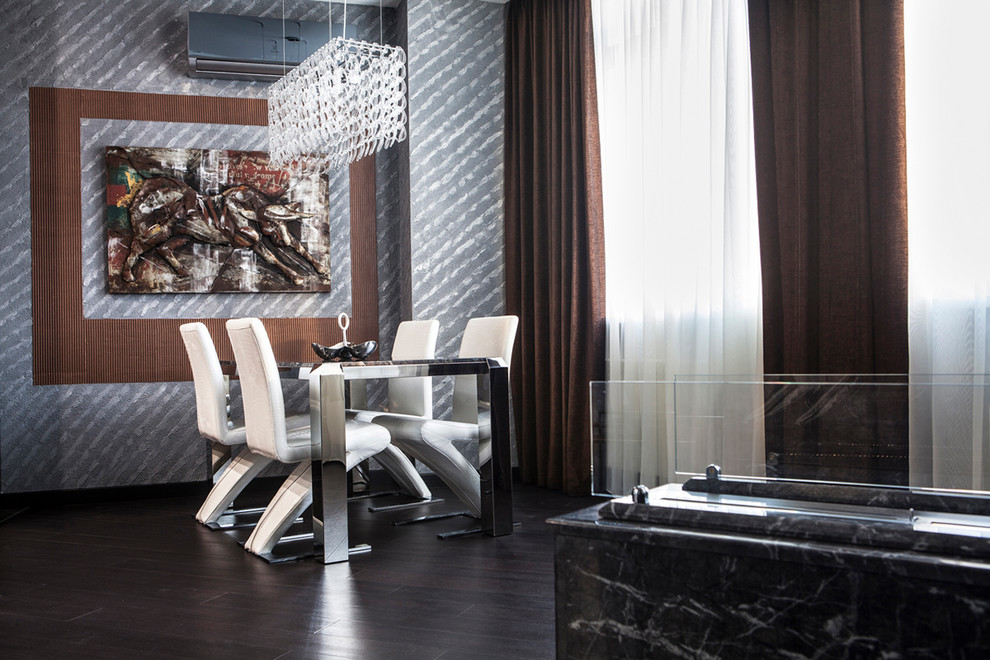 Реализованный интерьер квартиры "Брутальный лоск"