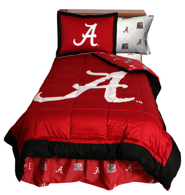 Alabama Crimson Tide Reversible Comforter Set Twin Traditional