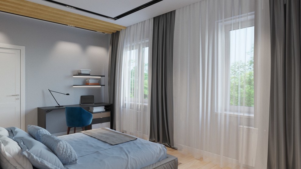 3D Визуализация спальни  Визуализатор Александр Антонов  Дизайнер Марина Иванова