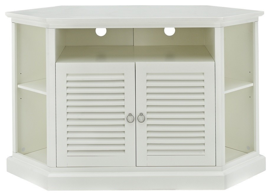 Aspyn Wood Media Corner Tv Console Transitional Entertainment