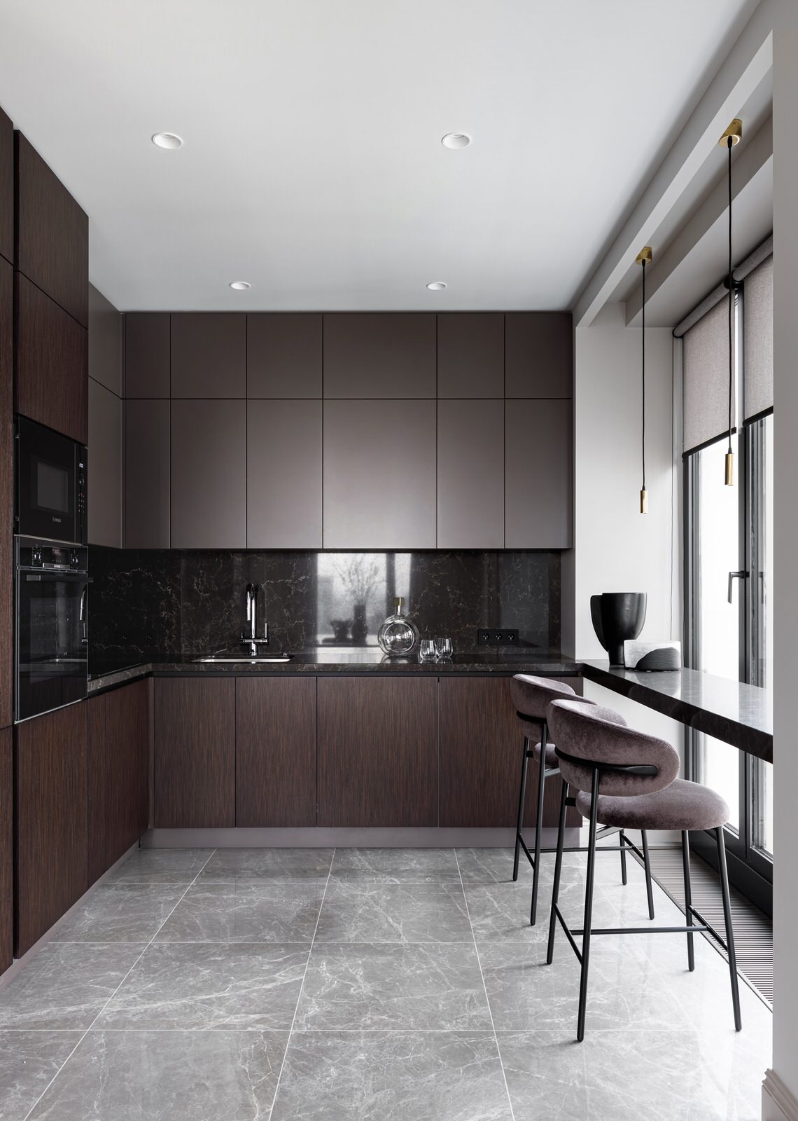 Современная классика реализованный дизайн-проект в ЖК "Прайм парк"