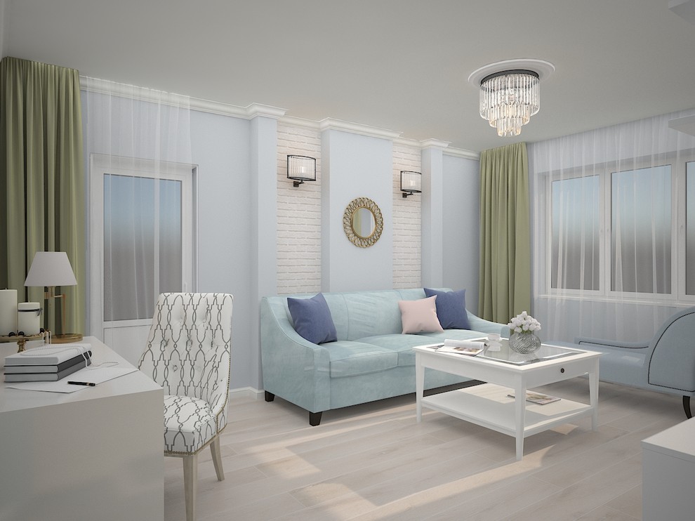 Гостиная 2х комнатной квартиры Краснодар, ул.Промышленная