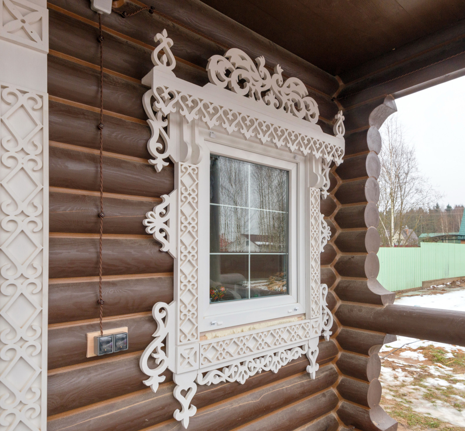 Баня из оцилидрованного бревна "Супонево"