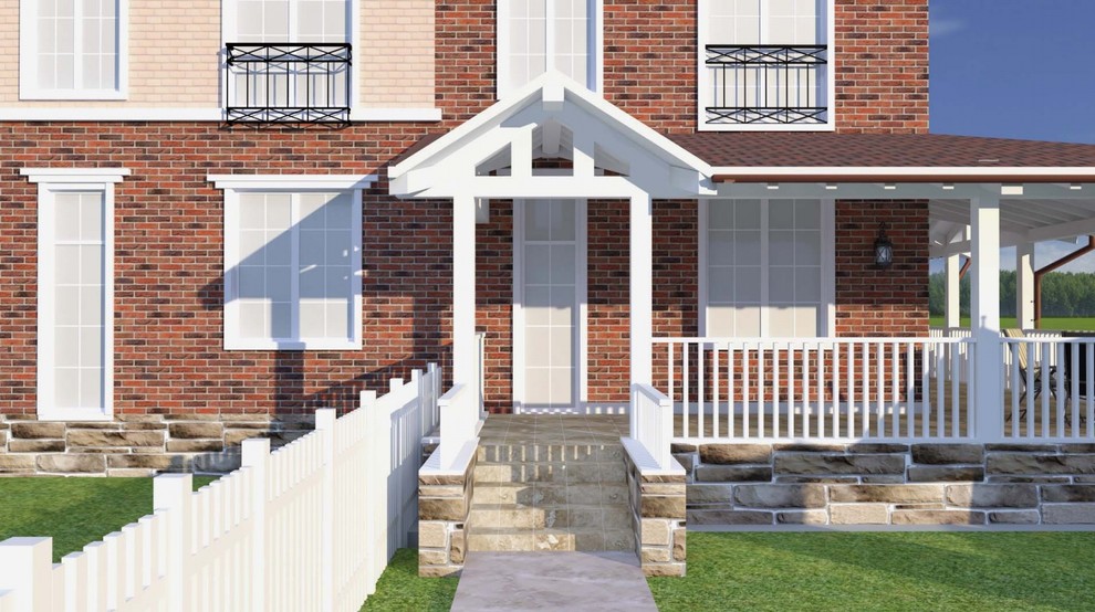 Таунхаус 190 кв.м, Пристройка веранды 70 кв.м