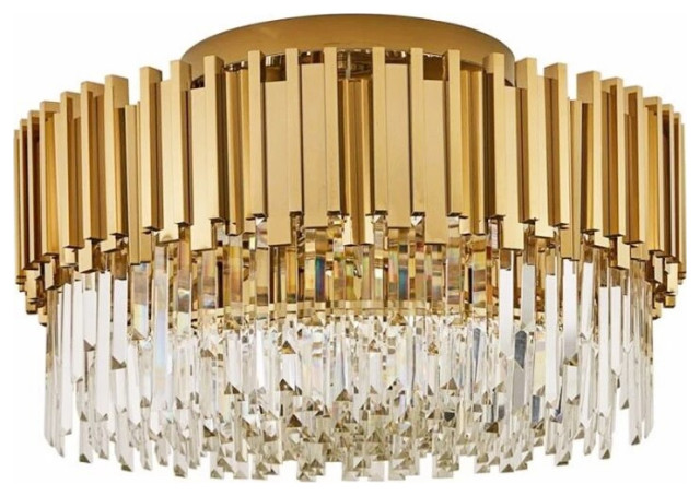 Gio Flush Mount Chandelier, Diameter 24" - Contemporary - Chandeliers ...