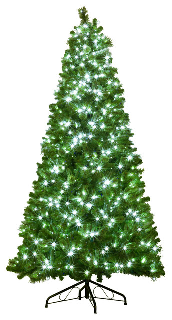 6' Mixed Blend Tree Pre-Lit With Pure White LED Lights - Traditional - Christmas  Trees - by Queens of Christmas | Houzz
