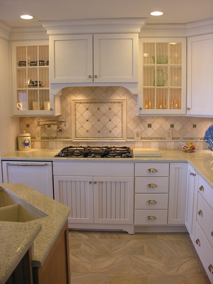 Waterfront Kitchen with Unusal Island