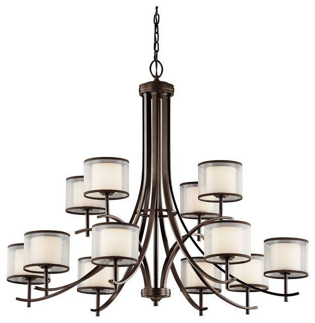 Kichler Tallie 12 Light Chandelier Transitional Chandeliers By Lighting And Locks Houzz Kichler Tallie 12 Light Chandelier, Tallie Glass Bulb Chandelier