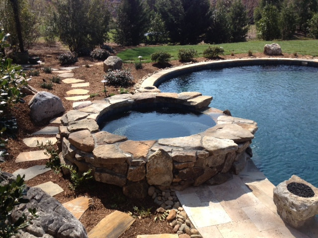 Home design - rustic home design idea in Charlotte