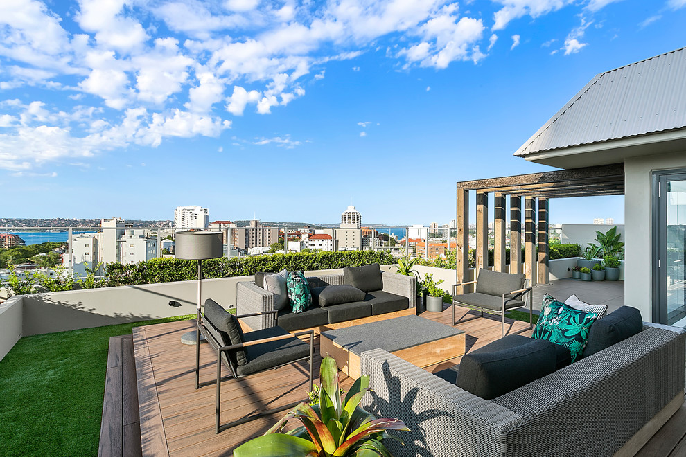Penthouse Rooftop Garden - Modern - Balcony - Sydney - by Space ...