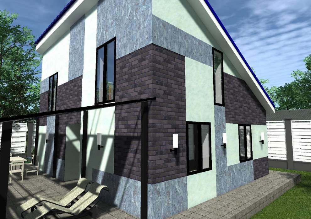 Дачный дом с мансардой 100 метров 7 на 9 м.