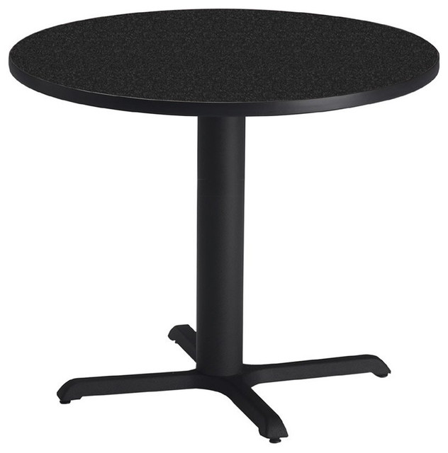 Mayline Bistro 30" Round Casual Dining Table with 28" High Base-Folkstone