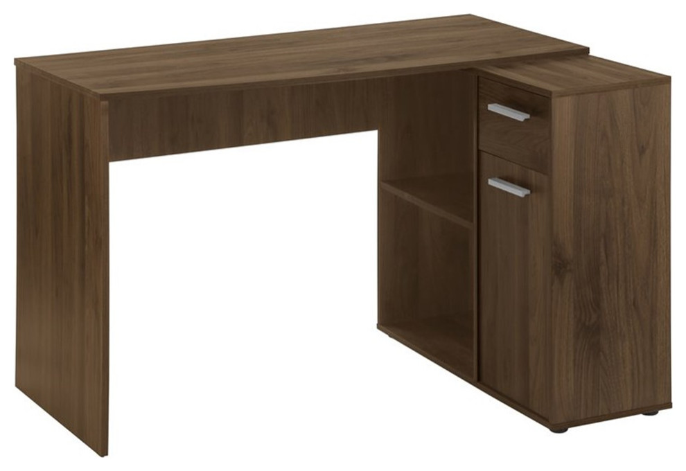Monarch 46" Contemporary Wood Computer Desk w/ Storage in