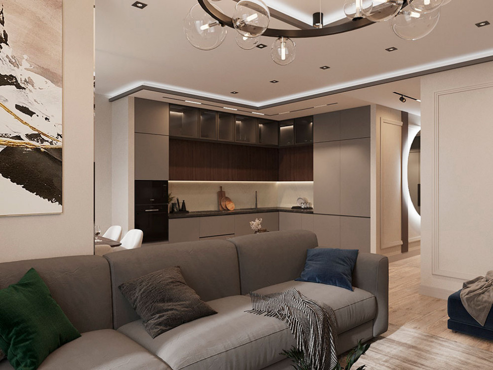 ДИЗАЙН ИНТЕРЬЕРА КВАРТИРЫ В ЖК БАЛТИЙСКИЙ, 118 КВ.М.