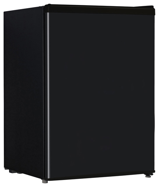 2.4-cubic foot Black Refrigerator