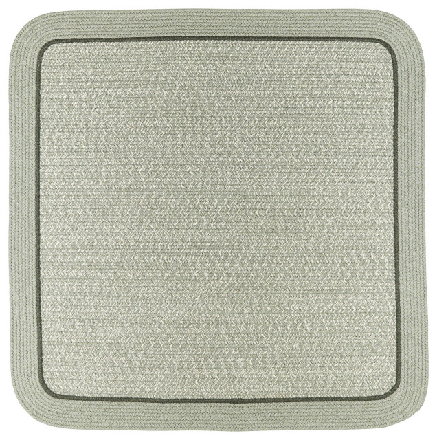 Woolmade Rounded Rectangle Braided Rug, 4' Square - Contemporary - Area ...