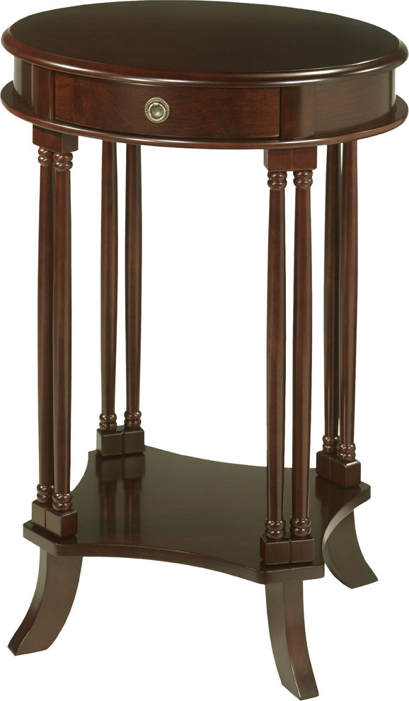 Bellingham Side Table With Mahogany Stain Finish Traditional Side