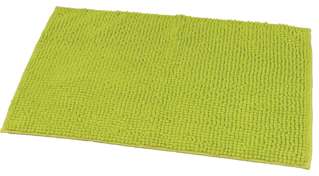 Soft Microfiber Area Rug Polyester Luxurious Mat 30x17 Lime Green