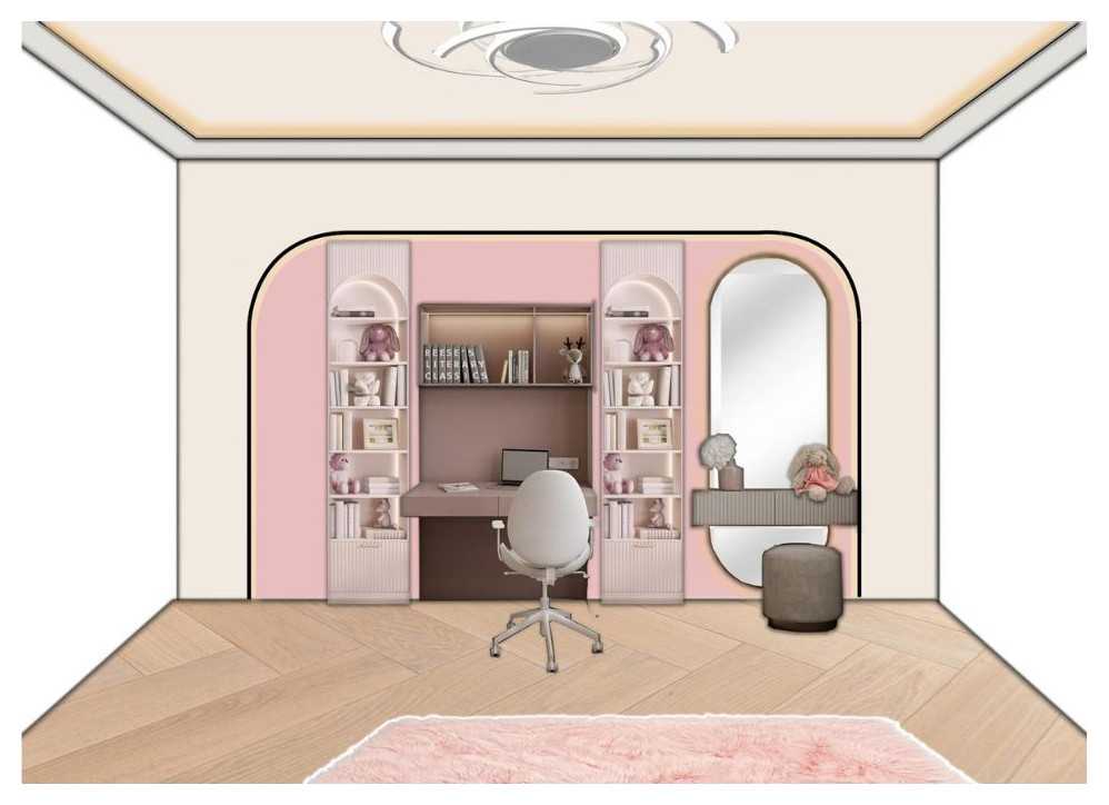 Blush Cloud Bedroom in Chelsea