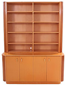Consigned Refurbished Mid-Century Modern Bookcase
