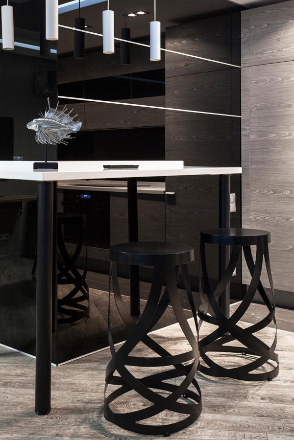 Реализованный интерьер квартиры в современном стиле - "Утренний туман"