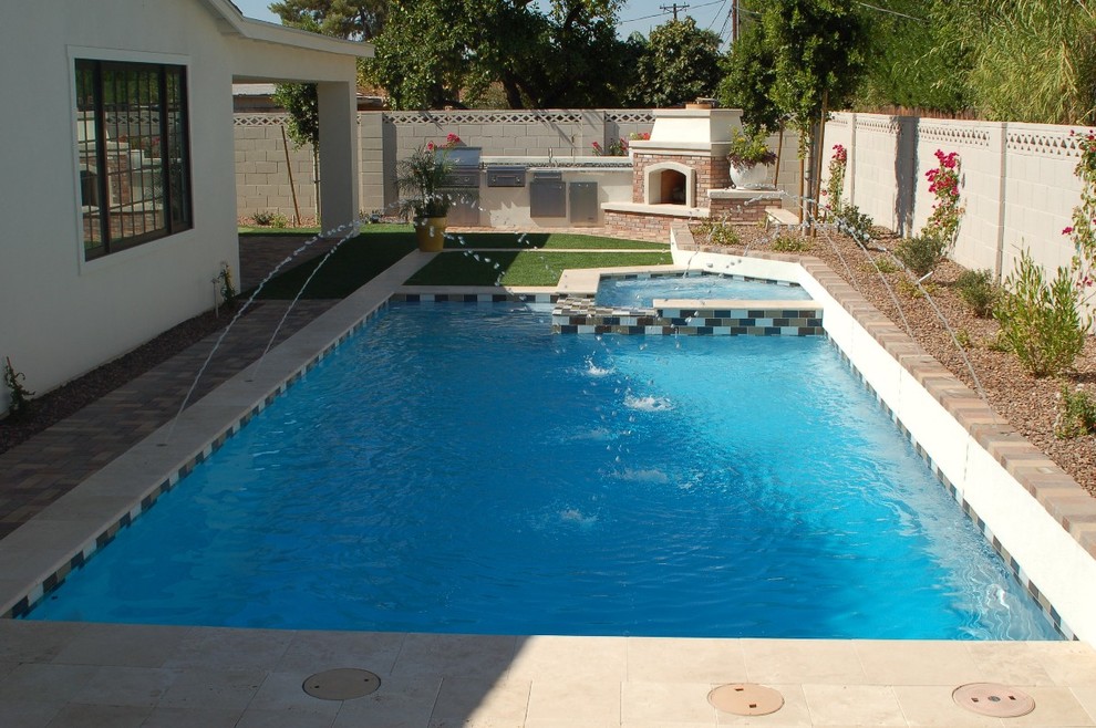 This is an example of a traditional pool in Phoenix.