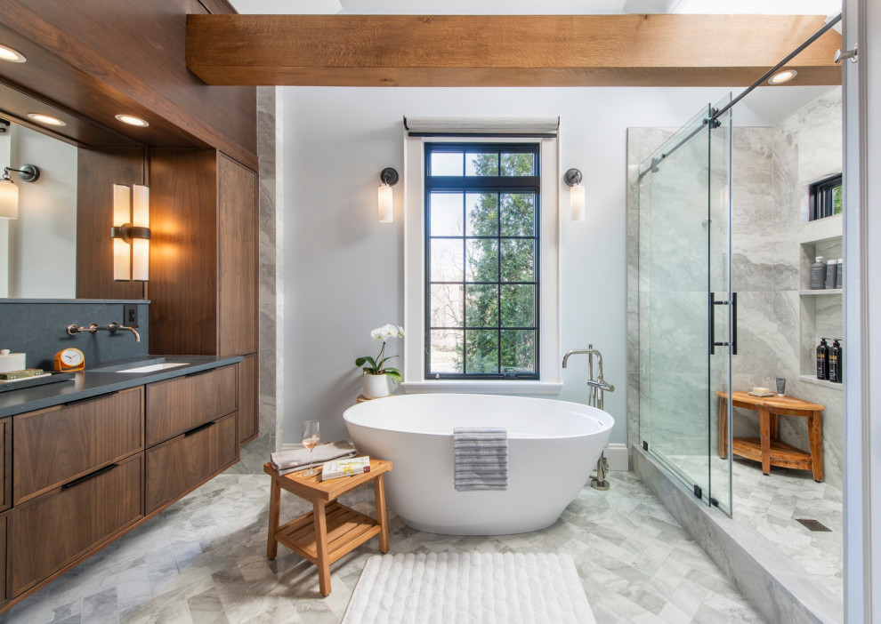 Bathroom - transitional bathroom idea in Boston