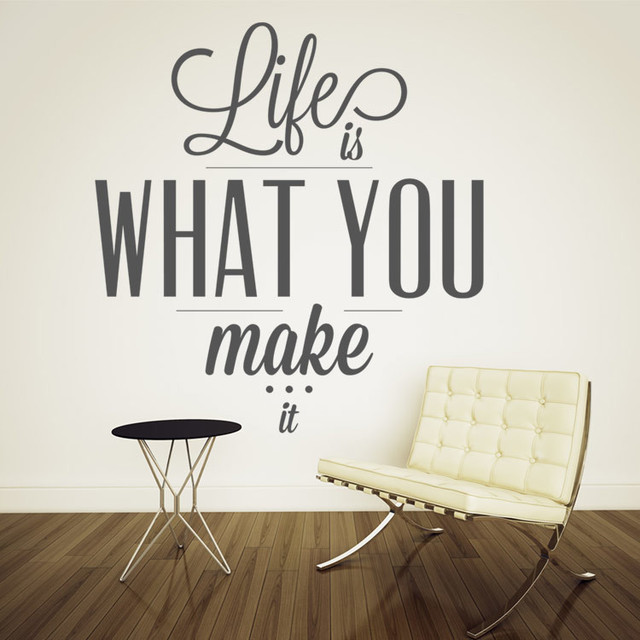 Life Quote Wall Decal Sticker - Contemporary - Wall Decals