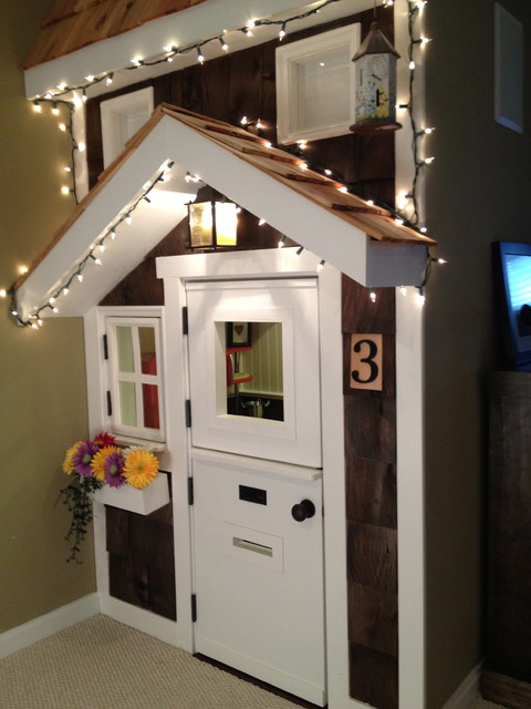 Kids Playhouse Under Stairs Traditional Kids Dc Metro