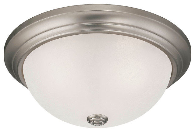 Satin Nickel Millennium Lighting 561-SN 2-Light Flush Mount Ceiling Fixture
