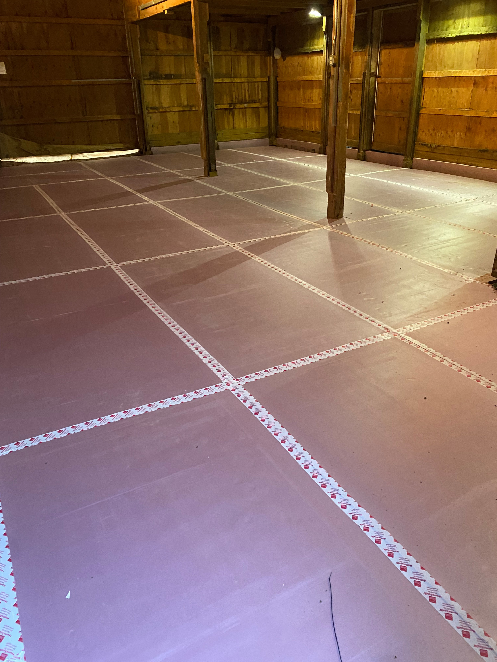 White Lake Radiant Floor Concrete for Barn