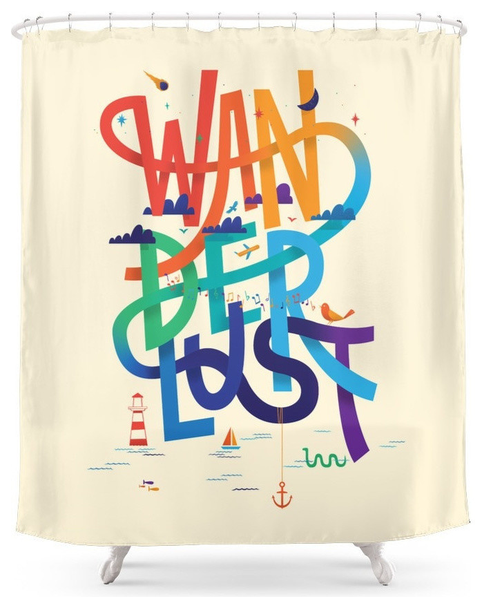 Wanderlust Shower Curtain Beach Style Shower Curtains By Society6