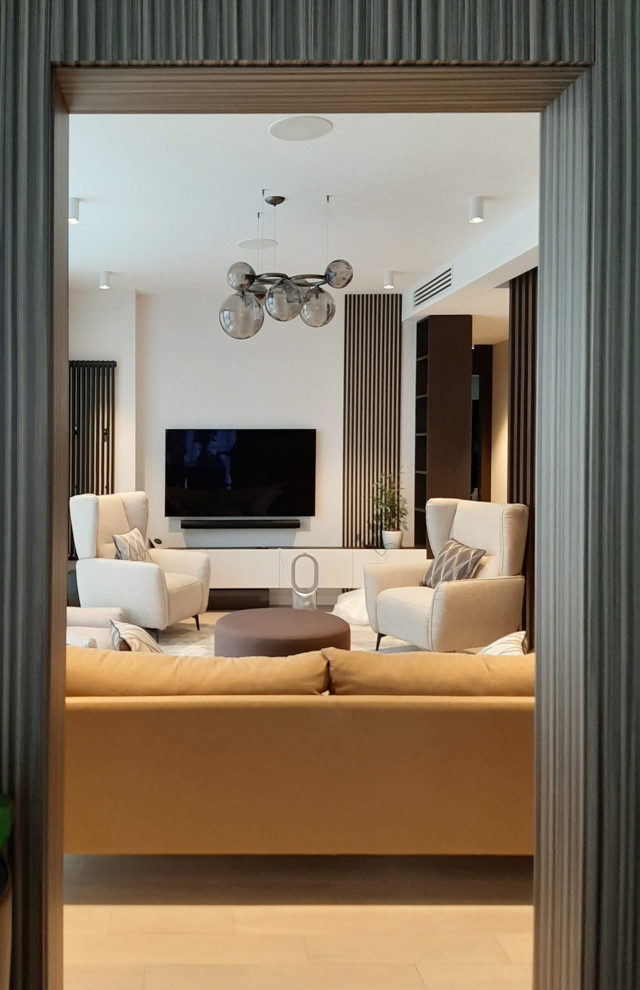 Реализованный проект квартиры 155 м.кв ЖК "Граф Орлов"