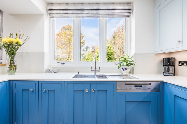 Cool Blue traditional-kitchen