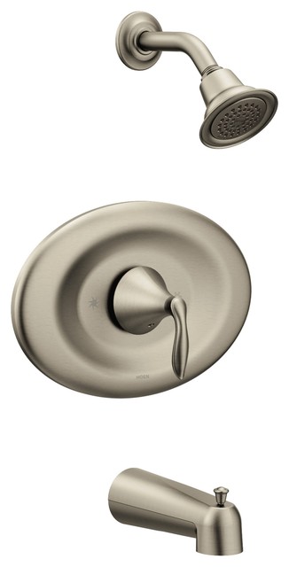 Moen Eva Posi Temp Tub Shower Transitional Tub And Shower