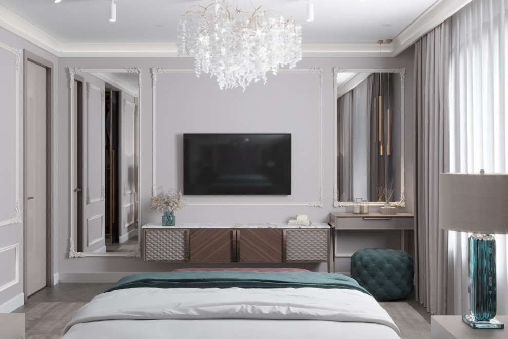 Спальня с гардеробной