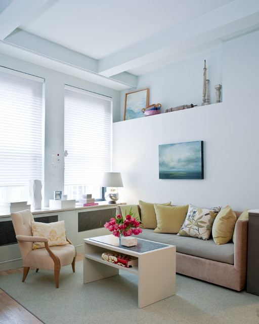 Mini loft contemporary-vardagsrum