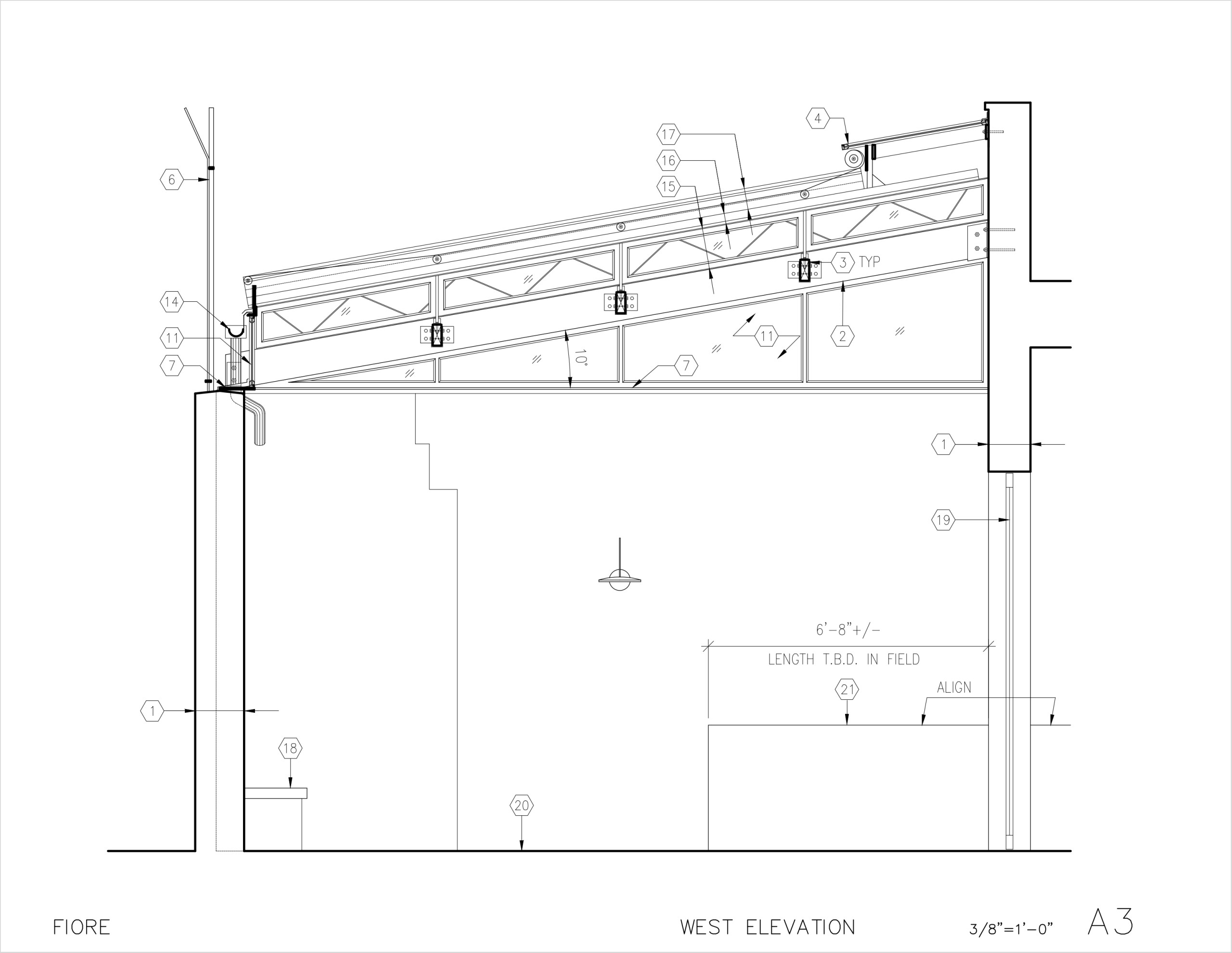 SECTION / WEST ELEVATION