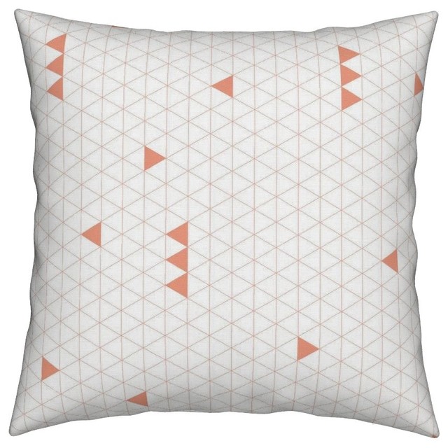 C White Triangles Grid Geometric Nursery Throw Pillow Velvet C White Triangles Grid Geometric Nursery Throw Pillow Velvet
