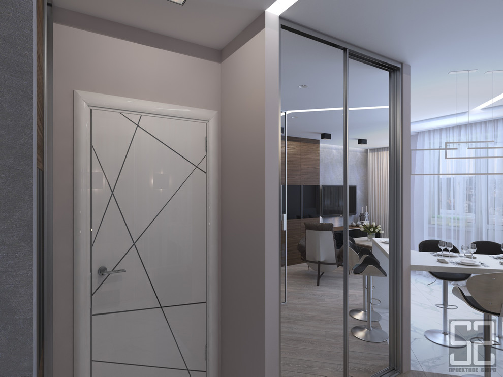 Интерьер квартиры-студии в ЖК "Караваиха"