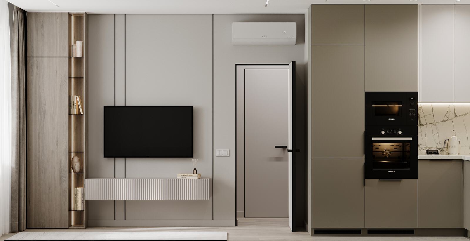 Интерьер квартиры в ЖК "Гармония"