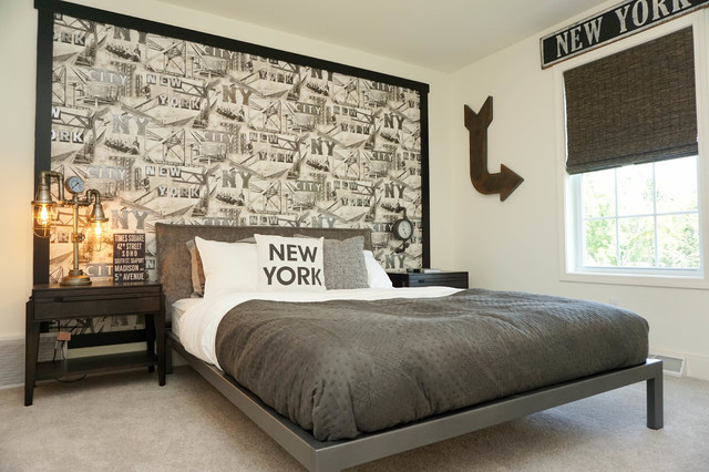 Decorated Model Homes transitional-bedroom