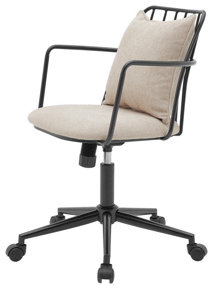 Edison KD Fabric Office Chair, Beige