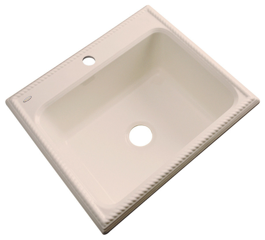 Inglewood 1-Hole Kitchen Sink, Peach Bisque