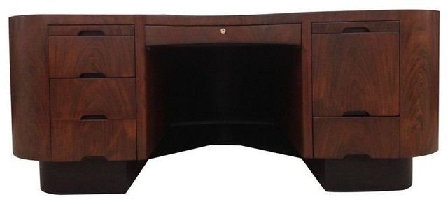 Pre-owned Mid-Century Airliner Desk by Fletcher