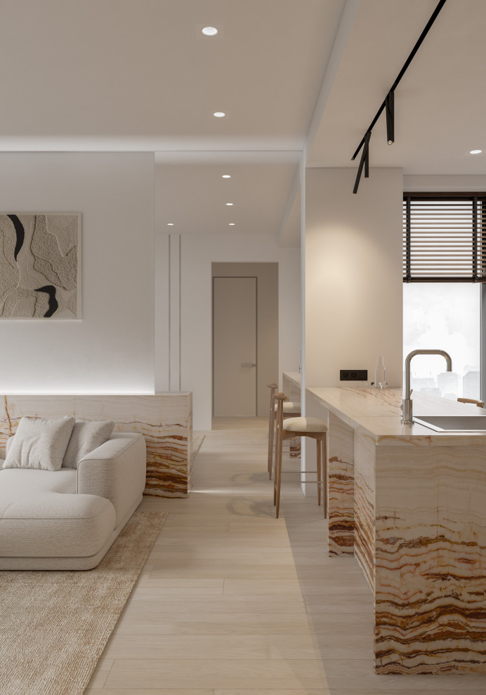 Германия. Просторный минимализм.  78 кв.м.